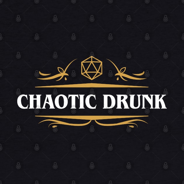 Chaotic Drunk Alignment Tabletop RPG Gaming by pixeptional